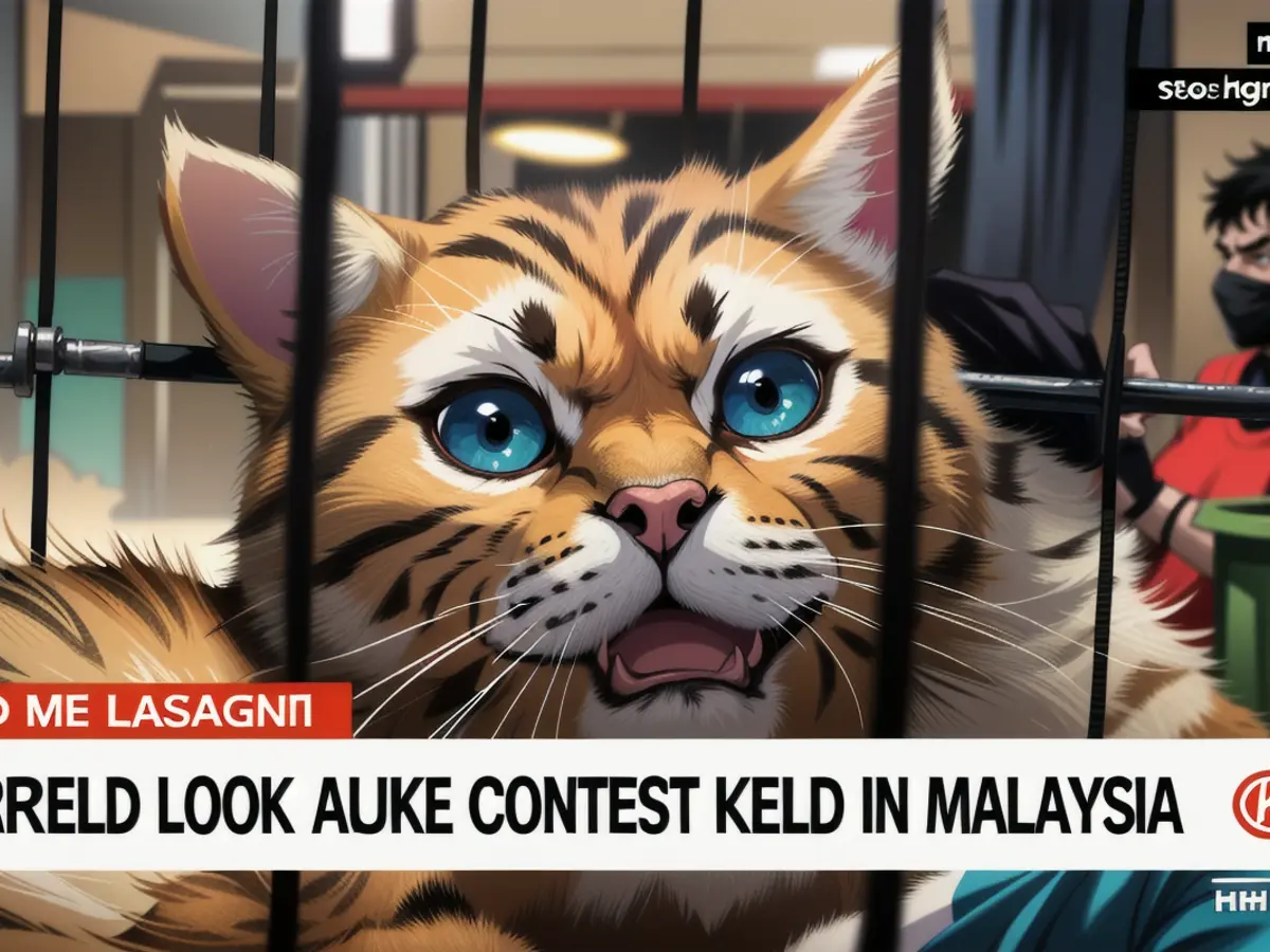 Cat owners and their furry companions gathered to compete in a Garfield look-alike competition hosted by the Malaysia Cat Club.