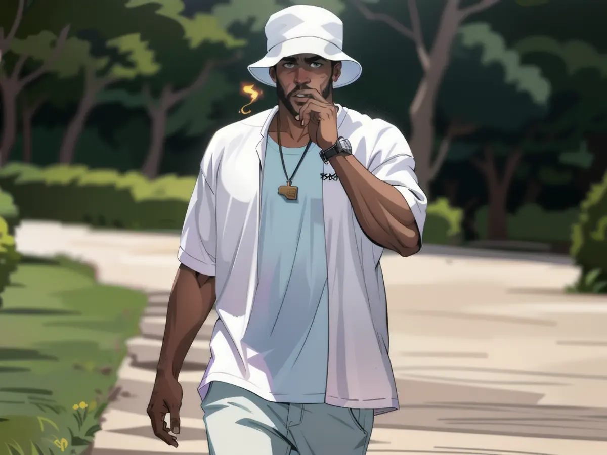 P. Diddy takes a walk in Miami, puffs a cigarette and looks relaxed. No trace of remorse or shame