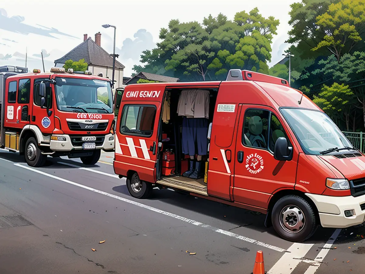 Avant cabossé, freins défectueux ? Le camion de pompiers doit être examiné par un expert après...