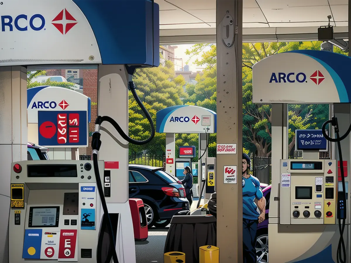 An Arco gas station in Sacramento, California, on Wednesday, April 24.