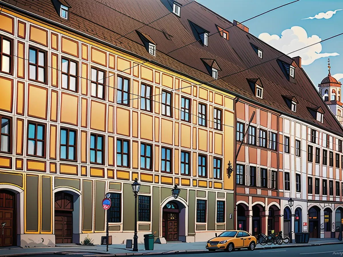 The Fuggers' city palace in Augsburg. The bridal couple were received at the 