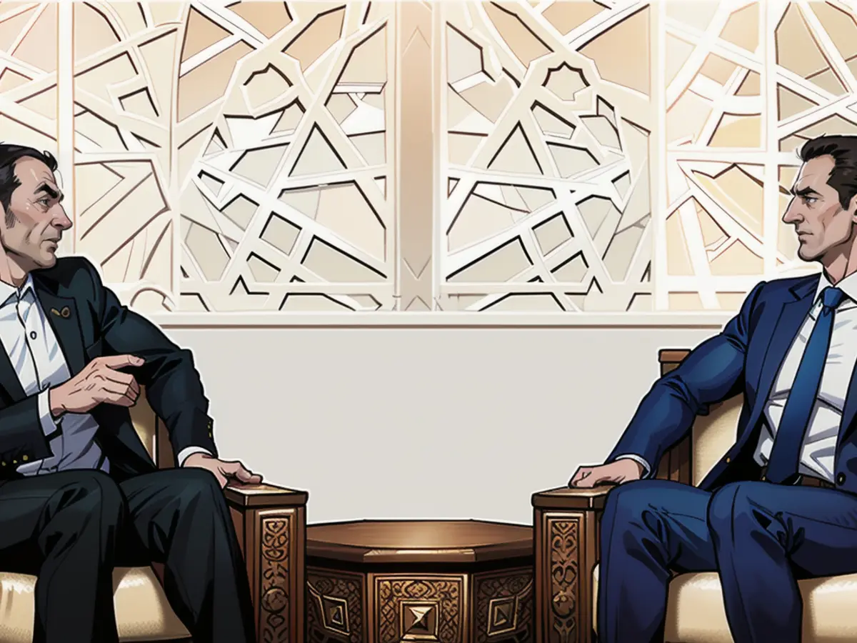 Amir-Abdollahian (l.) with Syria's dictator Assad