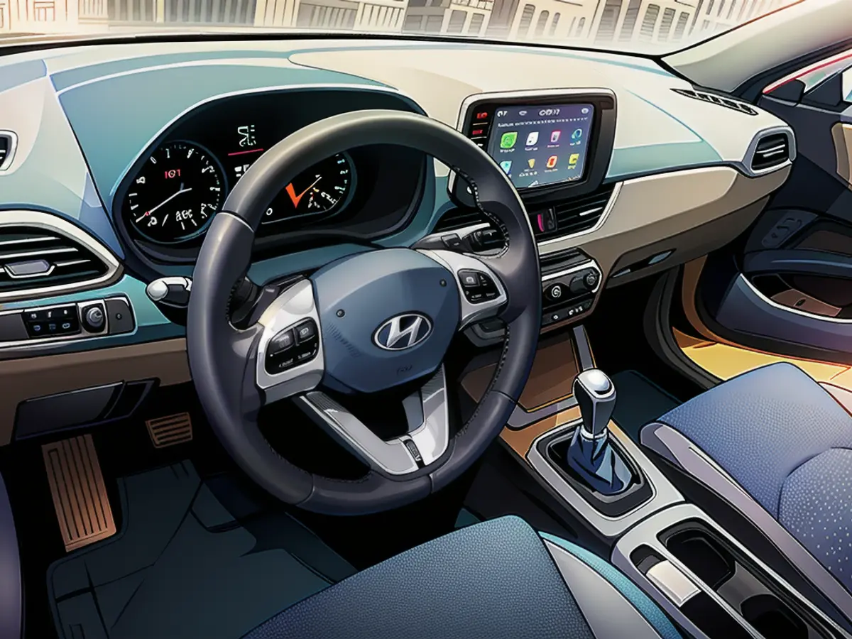 Blick in das Cockpit des Hyundai i30.