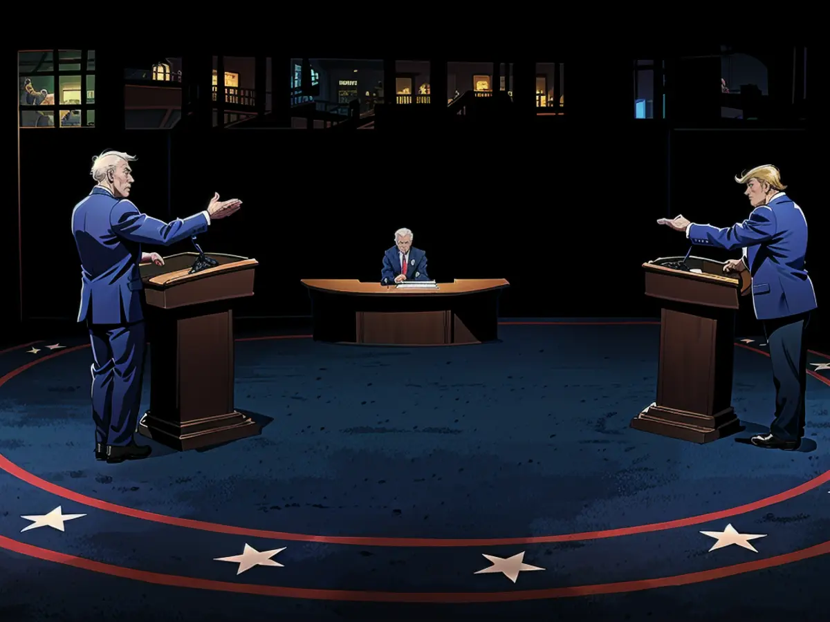 In the four years since Joe Biden and Donald Trump last went head-to-head in a presidential debate - pictured here in October, 2020 - Germans have been reassessing their dependence on the US.