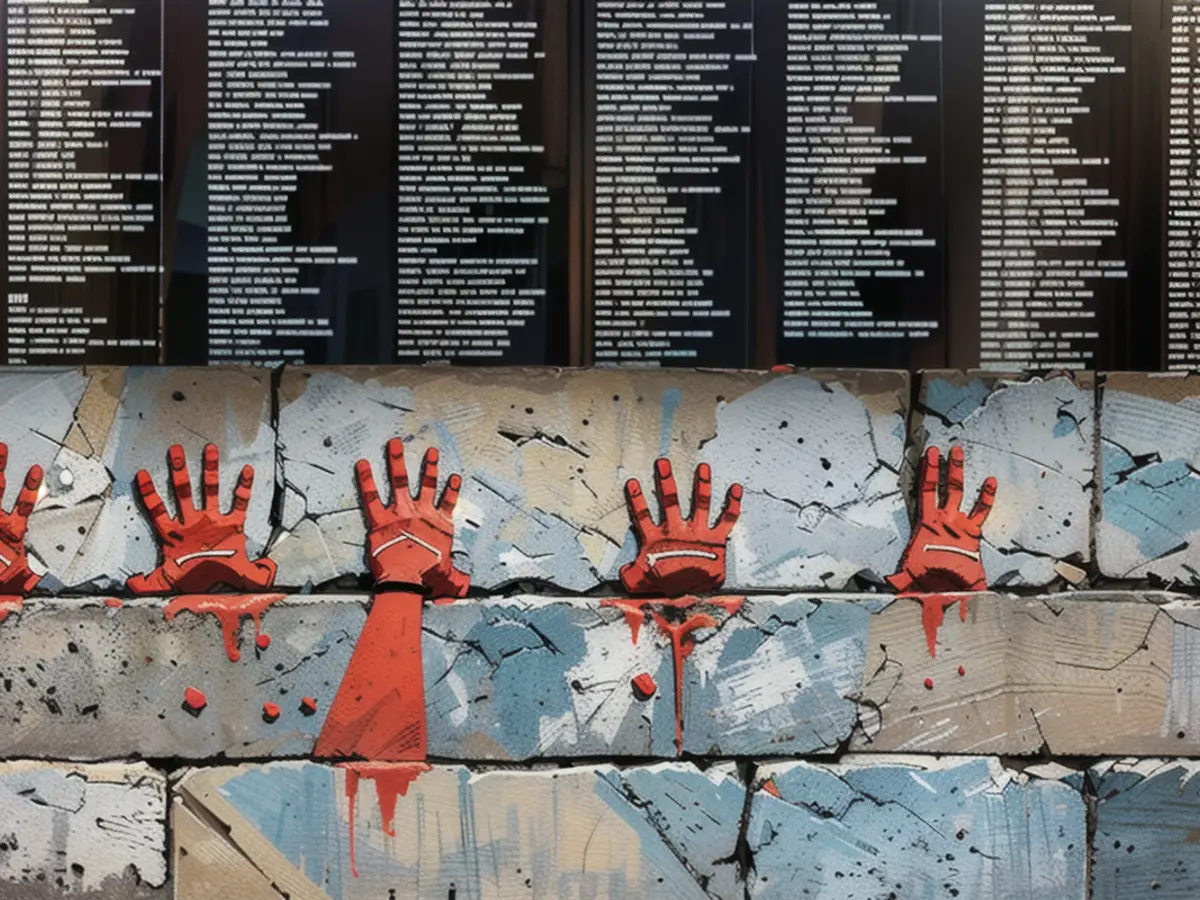 Le "Mémorial de la Shoah" à Paris a été profané la semaine dernière. Des mains rouges ont également...