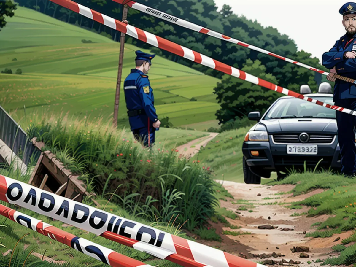 La police italienne a bouclé le lieu de l'accident dans le nord de l'Italie. Le joueur national...