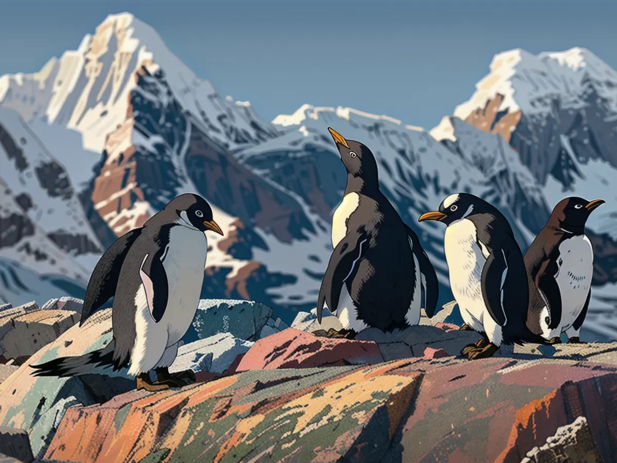 Counting penguins is one of the roles Port Lockroy staff have during their time in Antarctica.