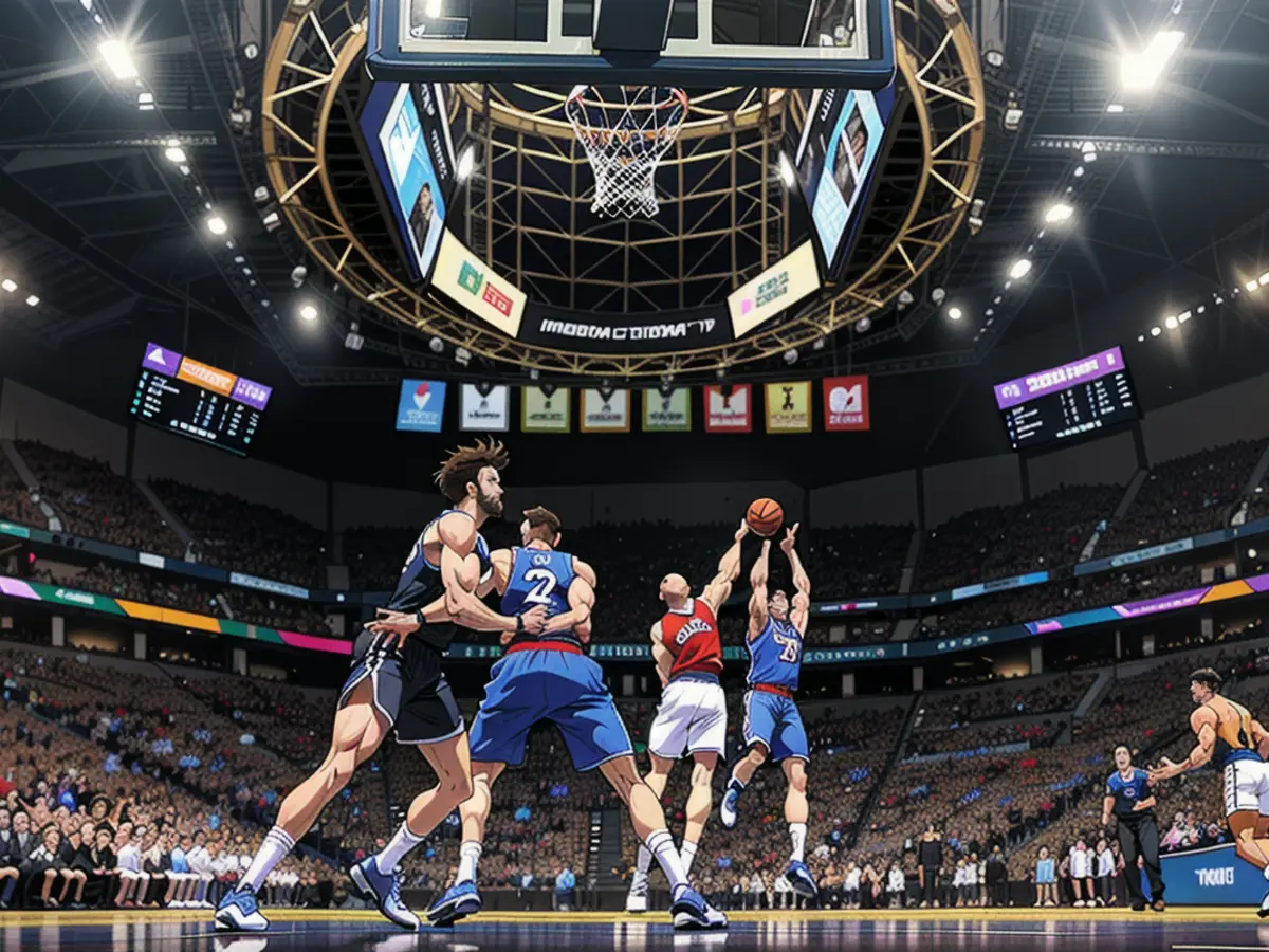 Dončić shoots against the Timberwolves in Game 1.