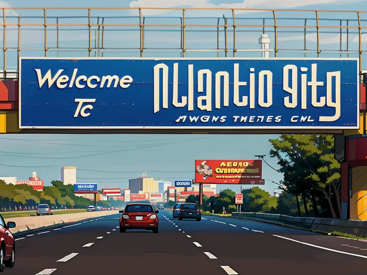 Les automobilistes sont accueillis à l'entrée d'Atlantic City par l'Atlantic City Expressway. Les...