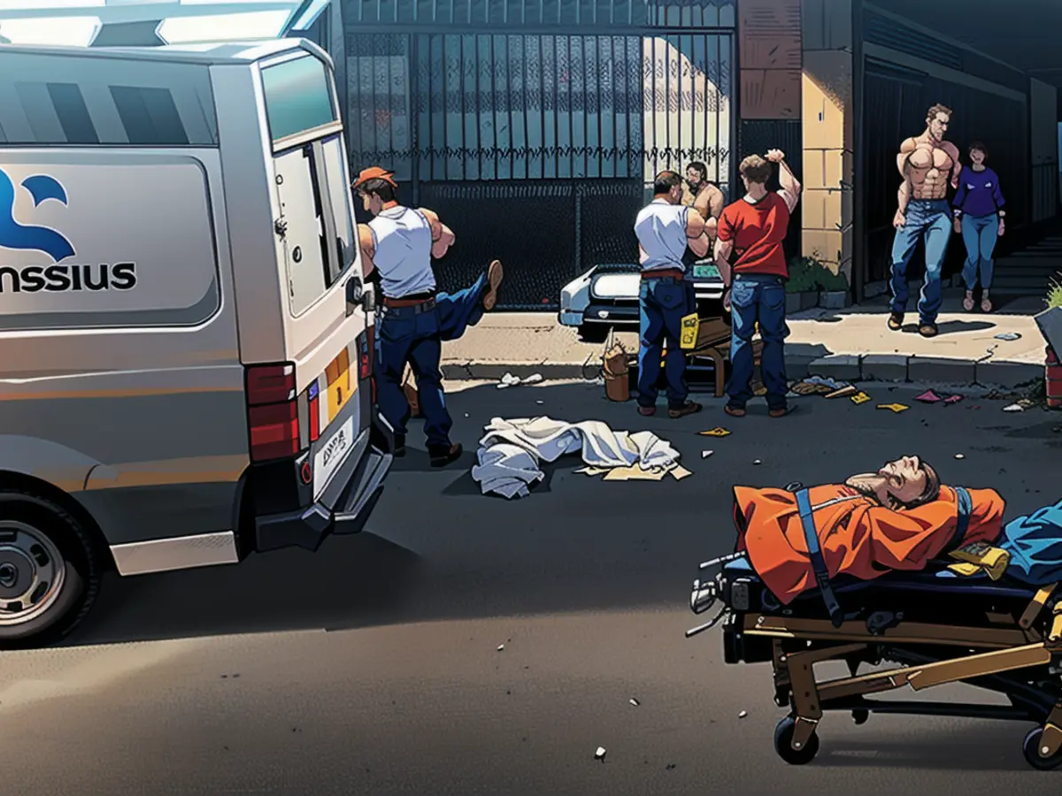 There are said to be many injured people, some of whom are being treated on the street