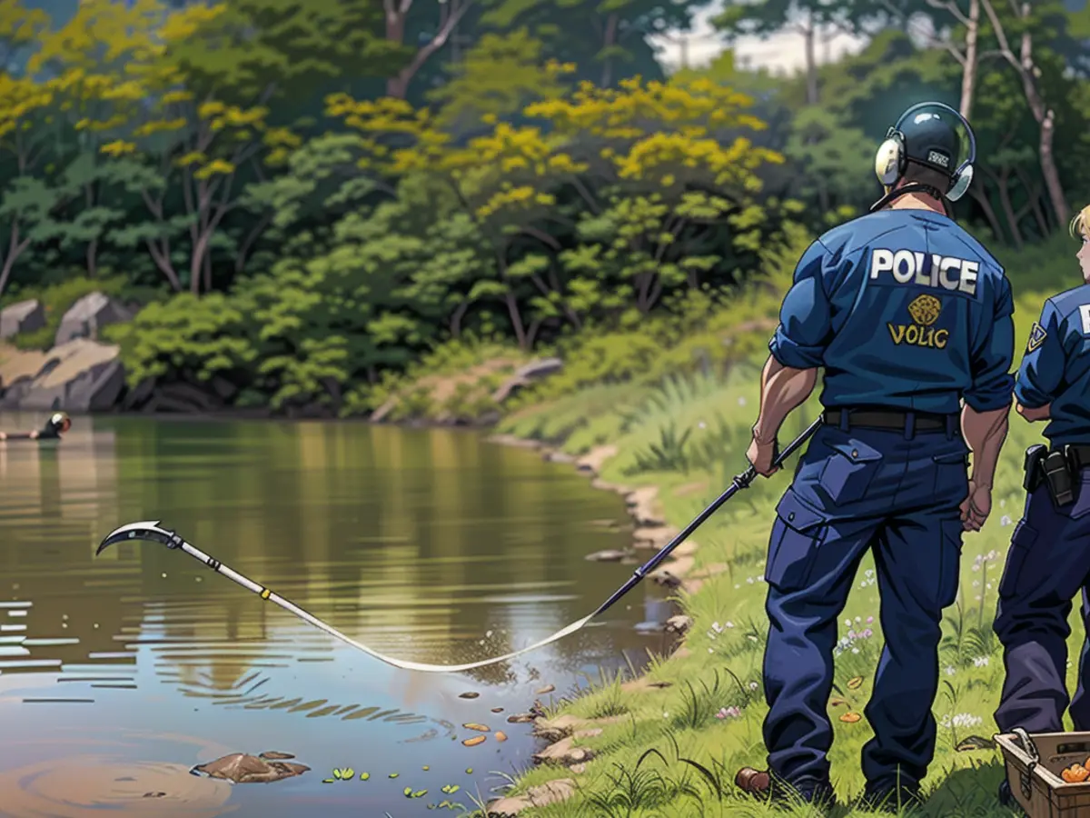 Les plongeurs de la police récupèrent l'arme du crime dans un étang