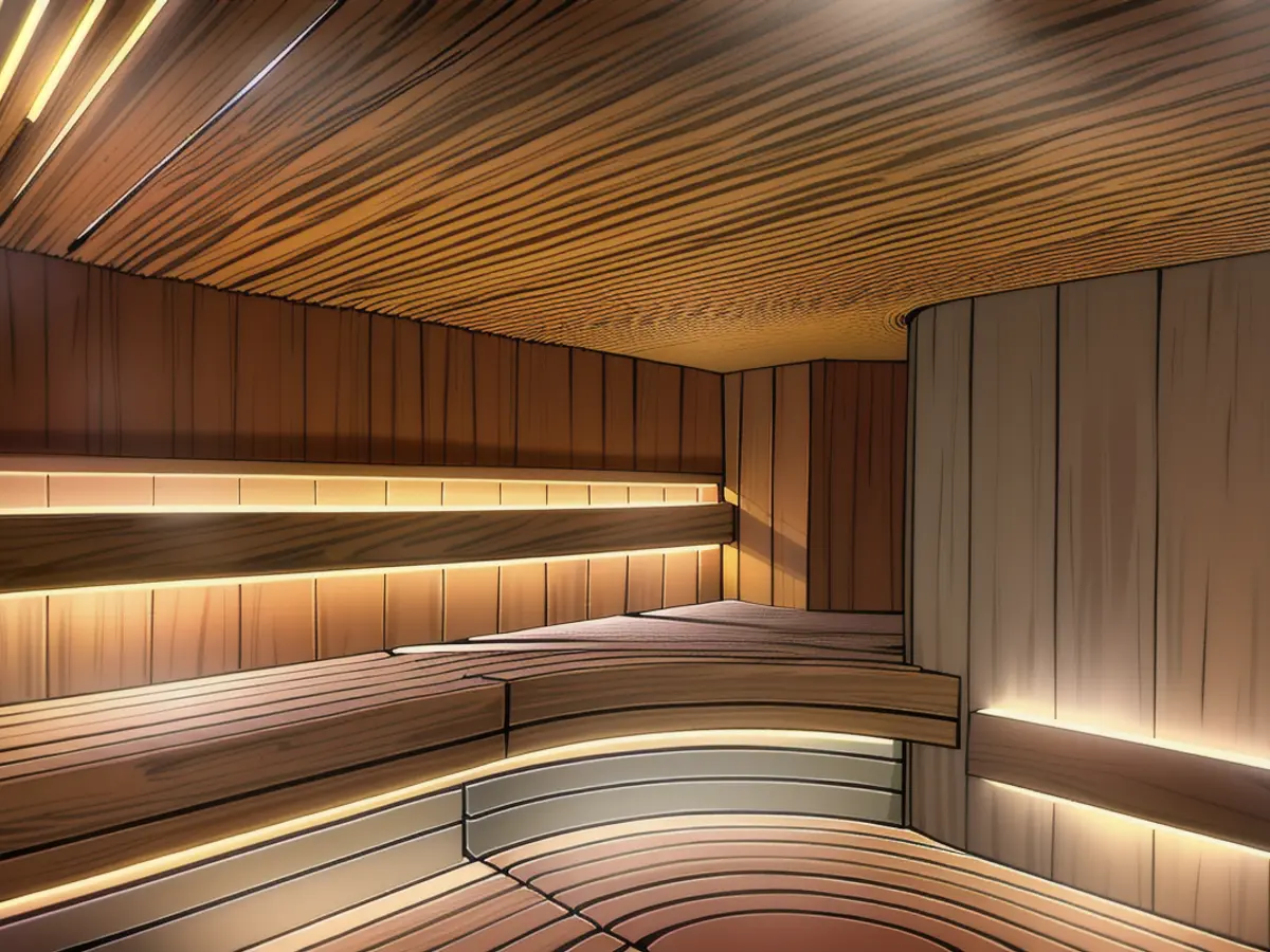 A sauna is of course a must in a luxury spa