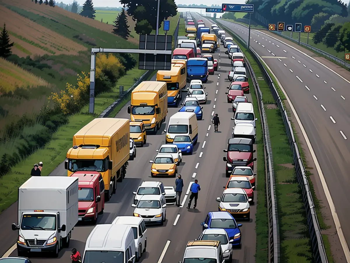Nothing worked on the A4 near Dresden for around five hours