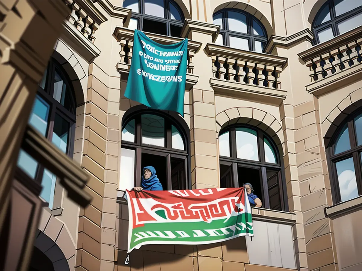 Des manifestants pro-palestiniens ont occupé l'université Humboldt de Berlin de mercredi à jeudi.