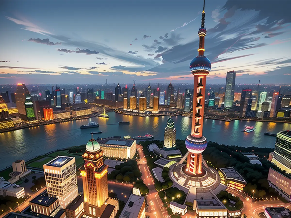 Shanghai, pictured here, is one of the most popular tourist destinations in China.