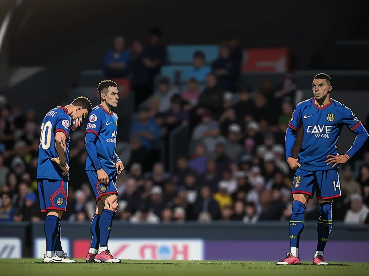 Lionel Messi, Neymar Jr. and Mbappé underwhelmed as PSG's front three.