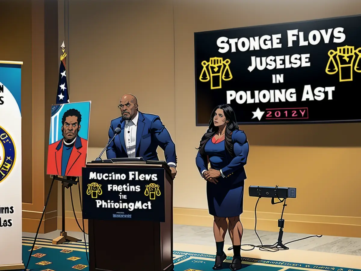 Philonise Floyd, George Floyd's brother, speaks at a press conference on May 24, 2024.