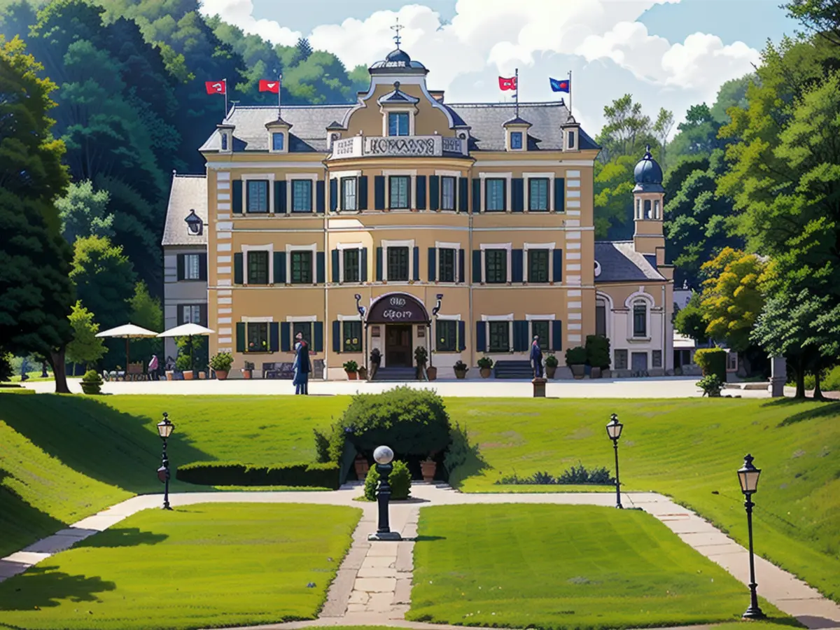 Die Beziehungsgeschichten bei „Bei Sturm der Liebe“ spielen rund um das Fünf-Sterne-Hotel „Fürstenhof“. Als Außenmotiv dient Schloss Vagen in Oberbayern