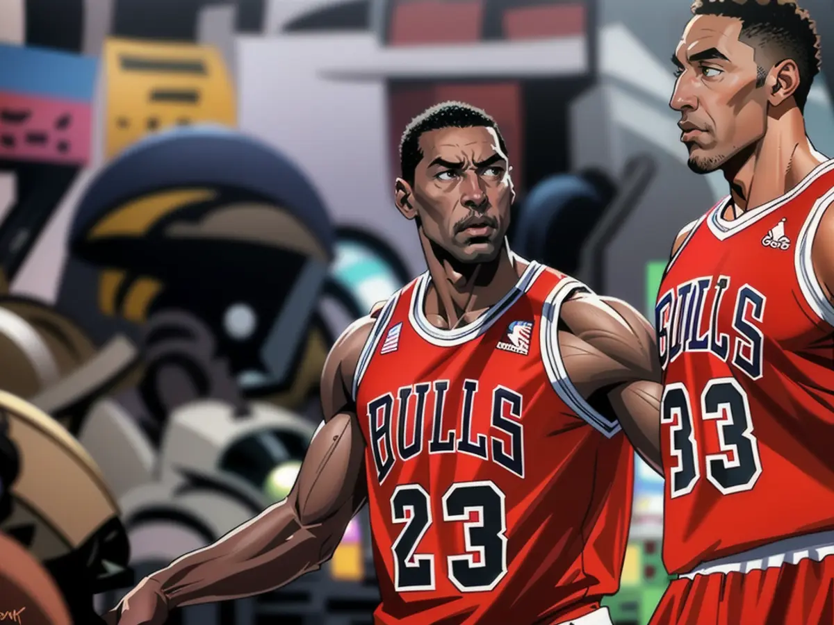 Legendäres Duo in der NBA: Michael Jordan (l.) und Scottie Pippen