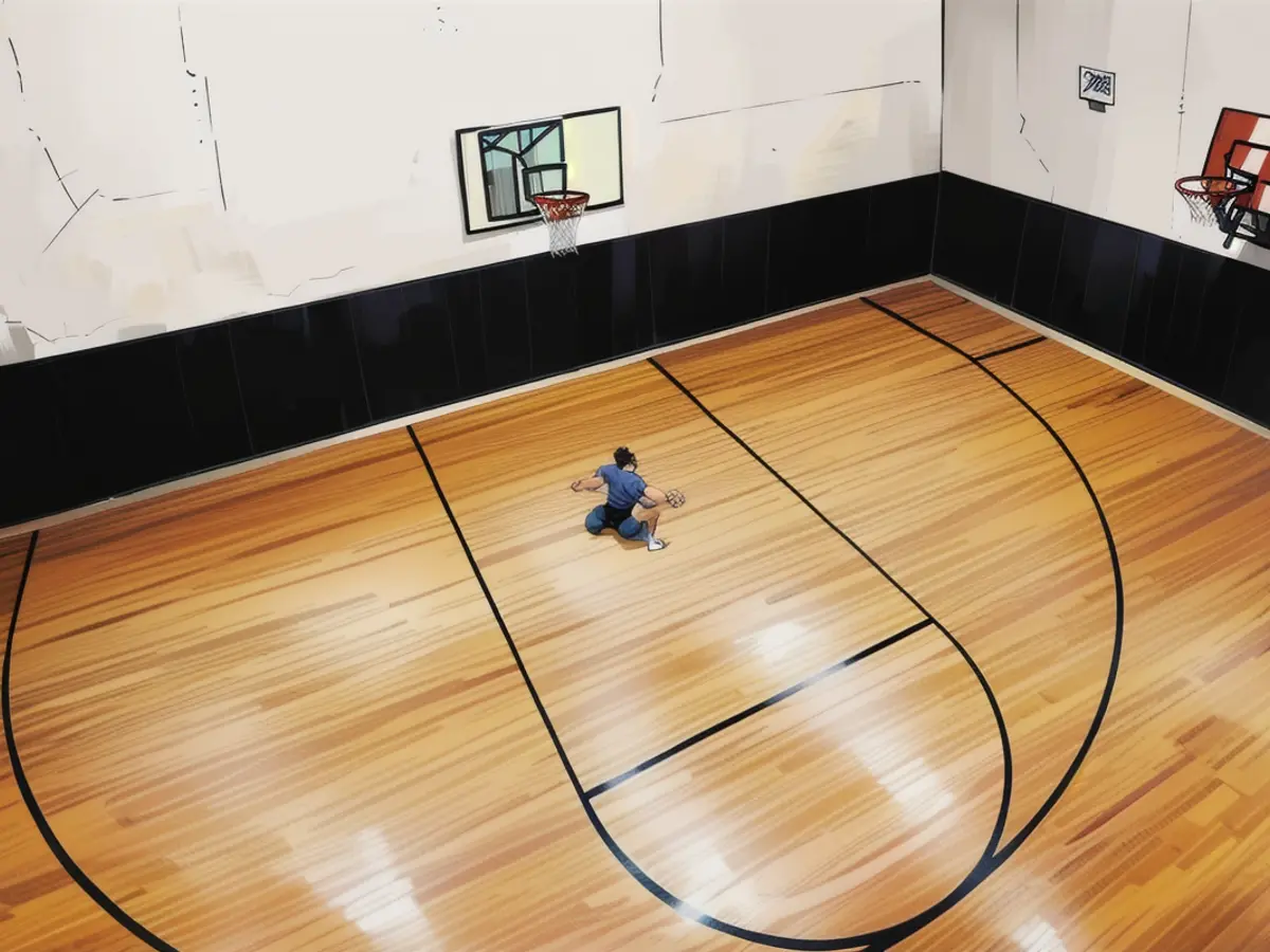 Ein eigener Basketball-Platz steht im Haus zur Verfügung