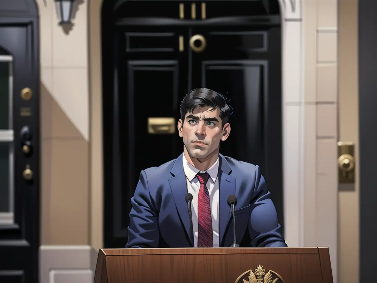 Prime Minister Rishi Sunak announces the date of the UK's next general election outside 10 Downing Street.