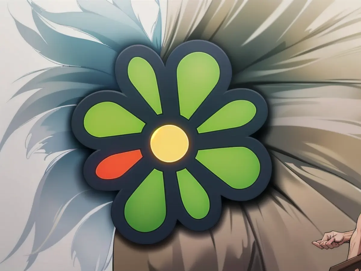 Le logo caractéristique de la fleur ICQ