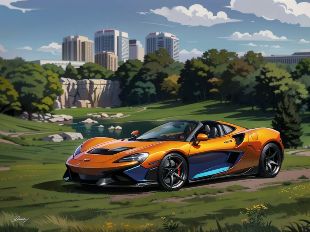 Une McLaren Elva sur le terrain de golf de Wynn. Wynn Resorts est considéré comme la meilleure idée...