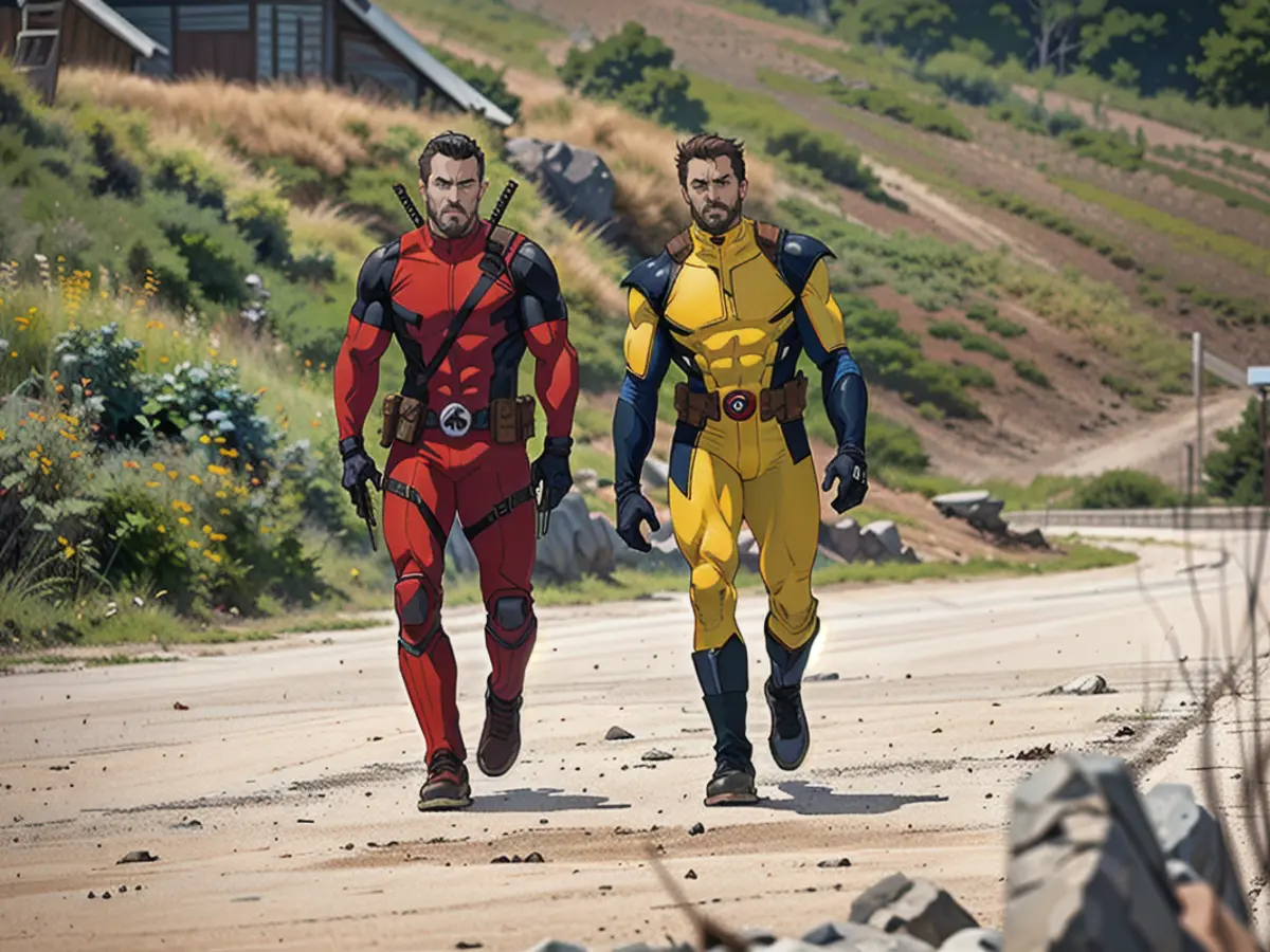 Ryan Reynolds and Hugh Jackman in 