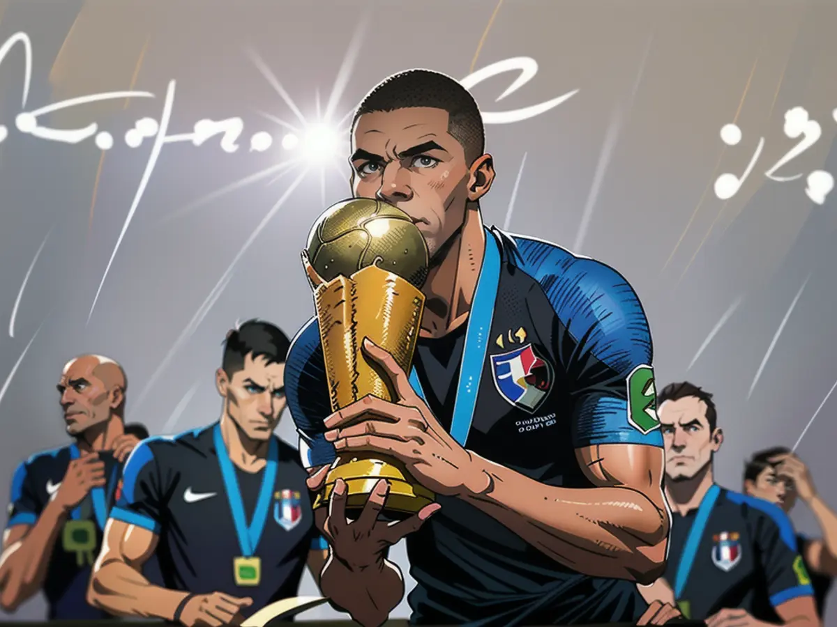 Mbappé gewann 2018 mit Frankreich die Weltmeisterschaft.