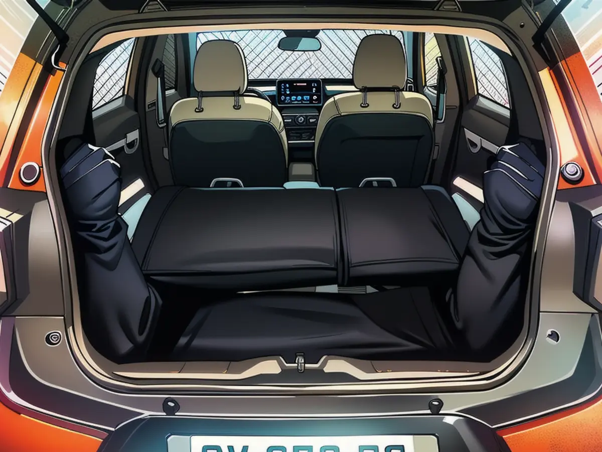 With the rear seat backrests up, the trunk has a capacity of 310 liters.