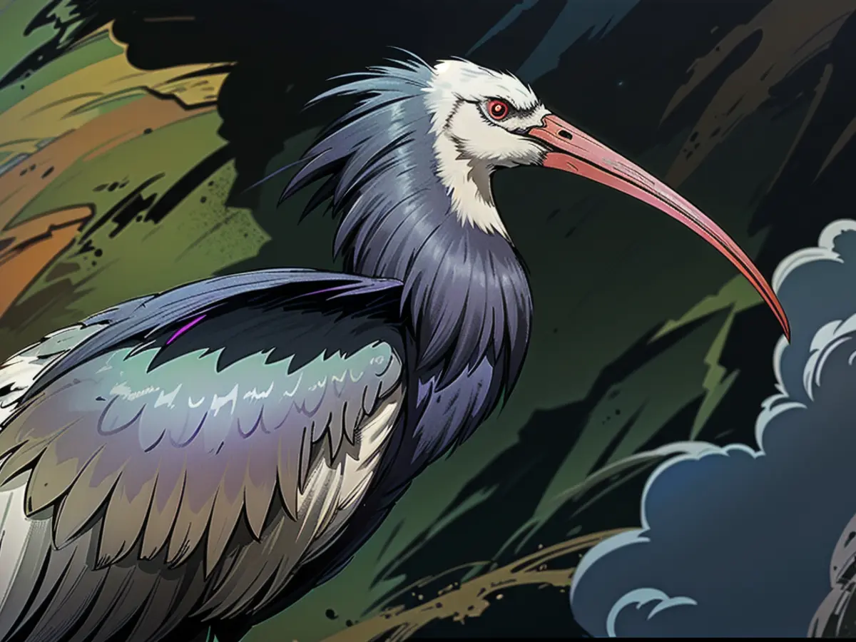 L'ibis chauve est l'un des oiseaux les plus menacés au monde.