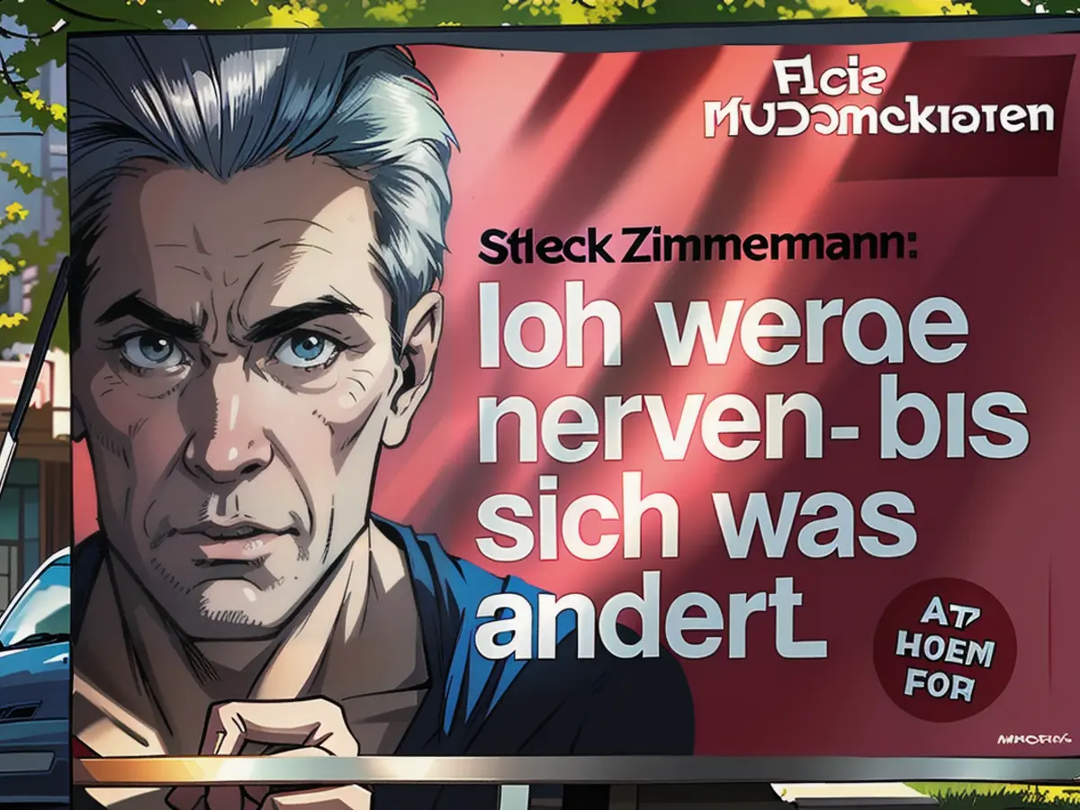 Nerves of steel until something changes - Marie-Agnes Strack-Zimmermann also polarizes with her election posters