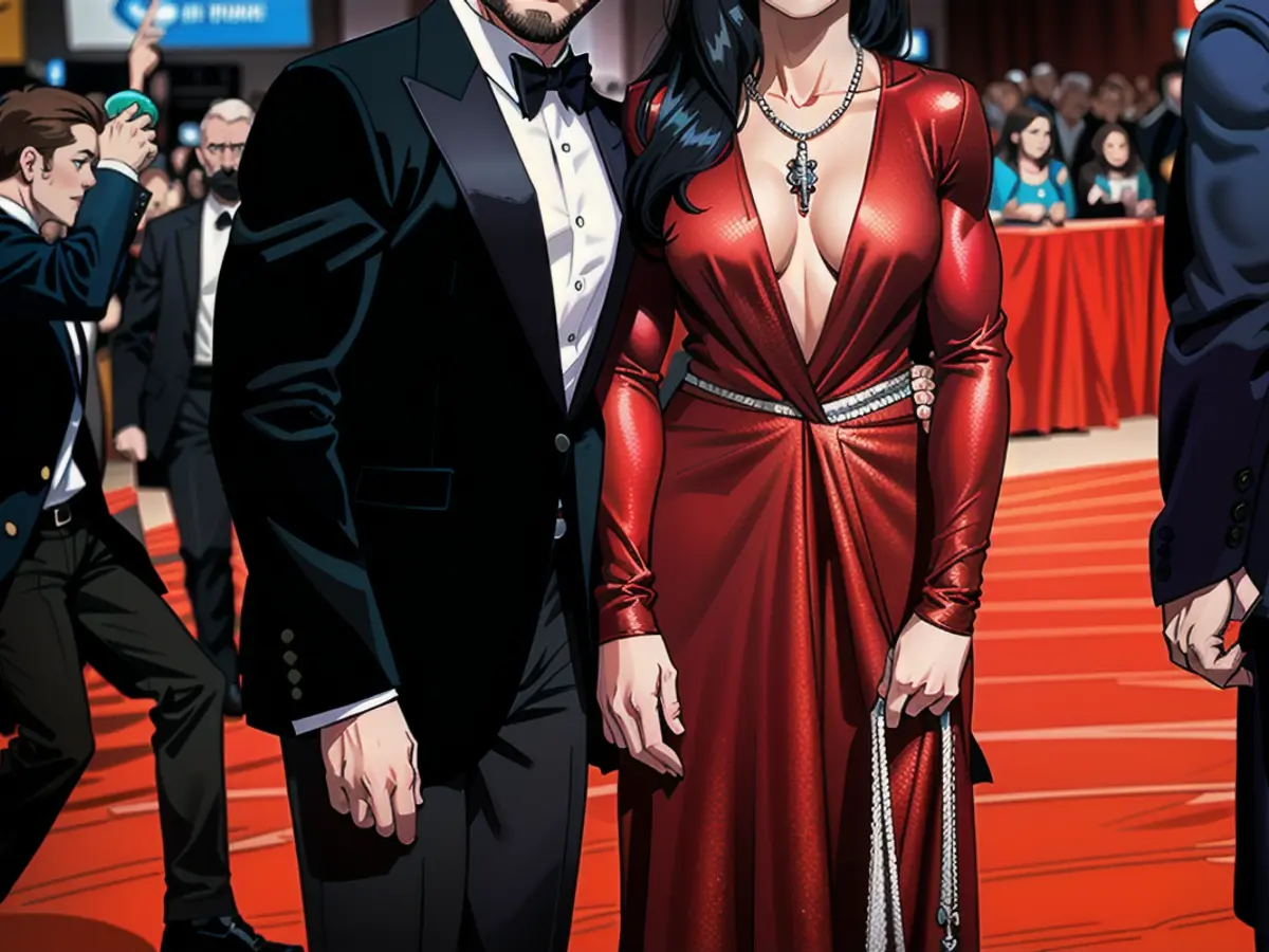 Daniel Brühl with his wife Felicitas at the Berlin Film Festival 2020