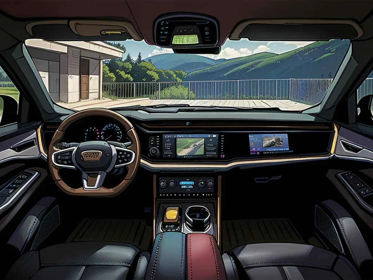 The Jeep Wagoneer S offers a total of four displays with a total monitor area of over 40 inches.