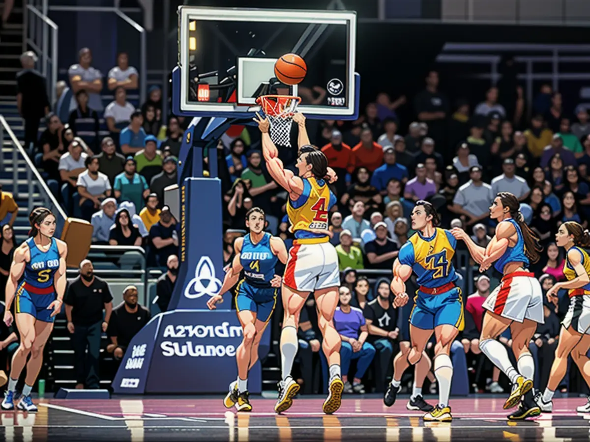 Clark shoots the ball during the fourth quarter against the Storm.