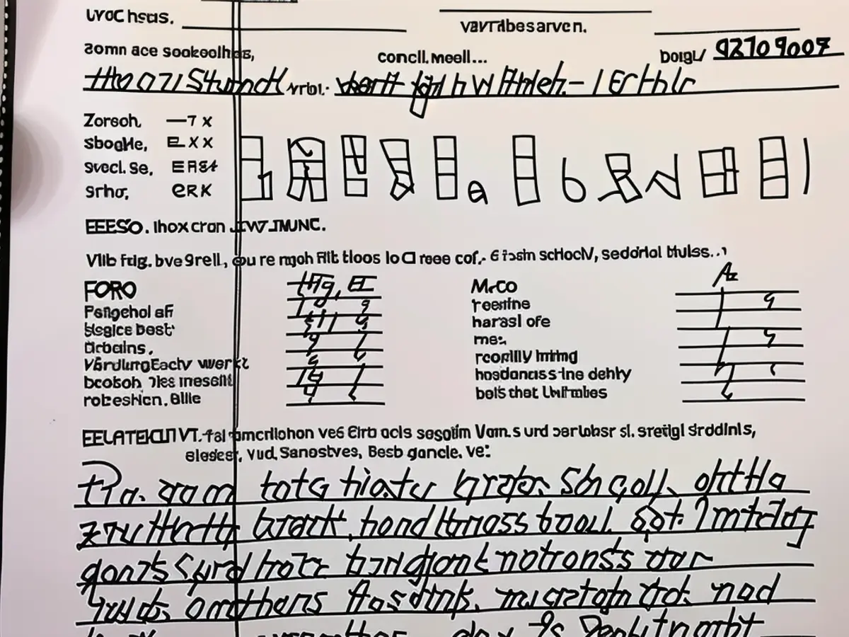 The original evaluation form from Heinz Slupek, which he created 17 years ago about Marco Reus