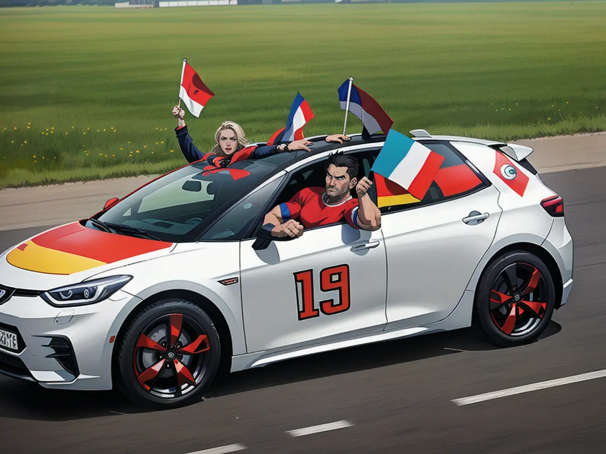 The selection of soccer fan merchandise is huge. ACE and GTÜ subject car decorations to a 