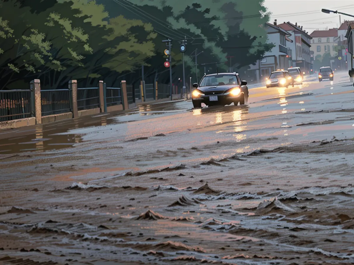 Les rivières débordent, les routes sont inondées - de violentes tempêtes balaient l'Allemagne