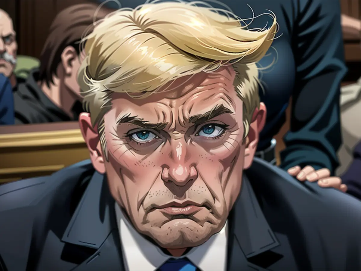 Donald Trump avec une expression pétrifiée après le verdict