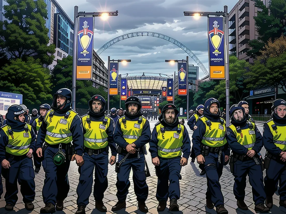 During the Champions League final, London's Metropolitan Police