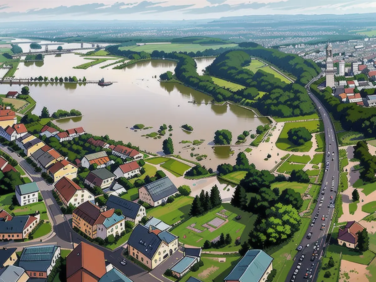 This is what Meckenbeuren currently looks like from above.