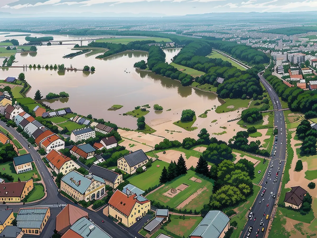 This is what Meckenbeuren currently looks like from above.