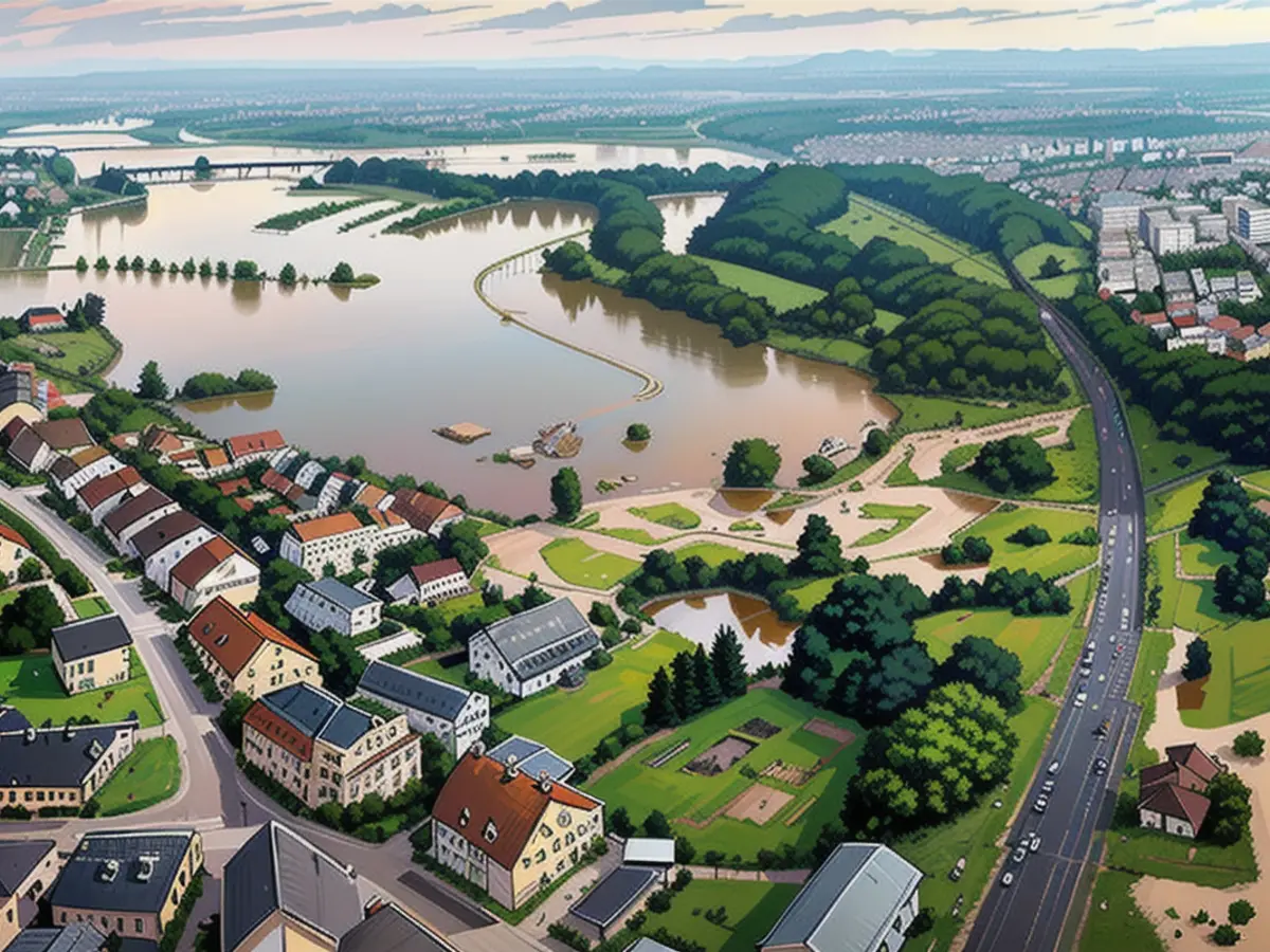 This is what Meckenbeuren currently looks like from above.