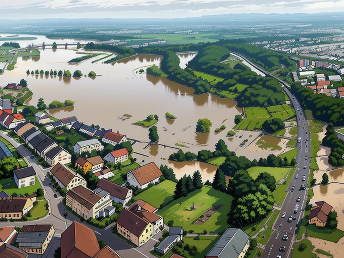 This is what Meckenbeuren currently looks like from above.