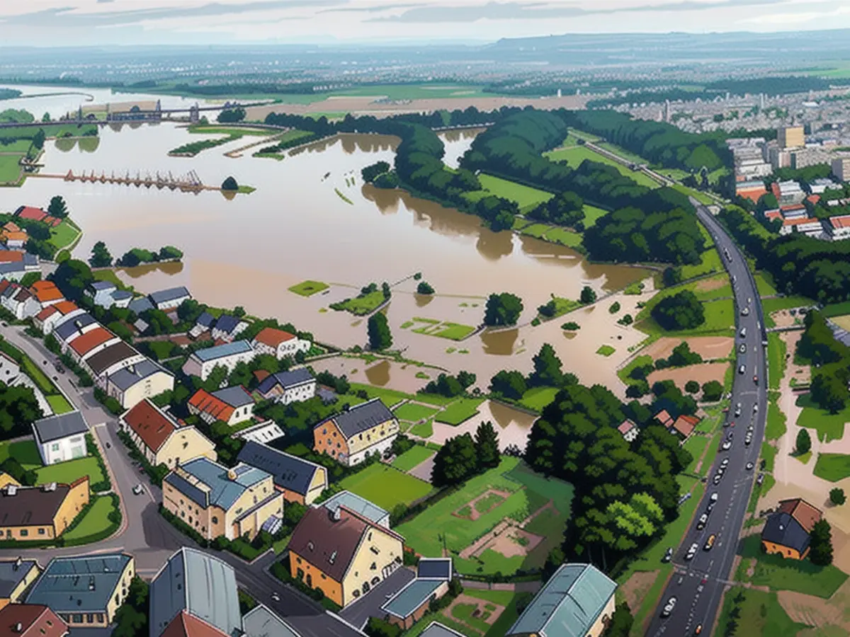 This is what Meckenbeuren currently looks like from above.