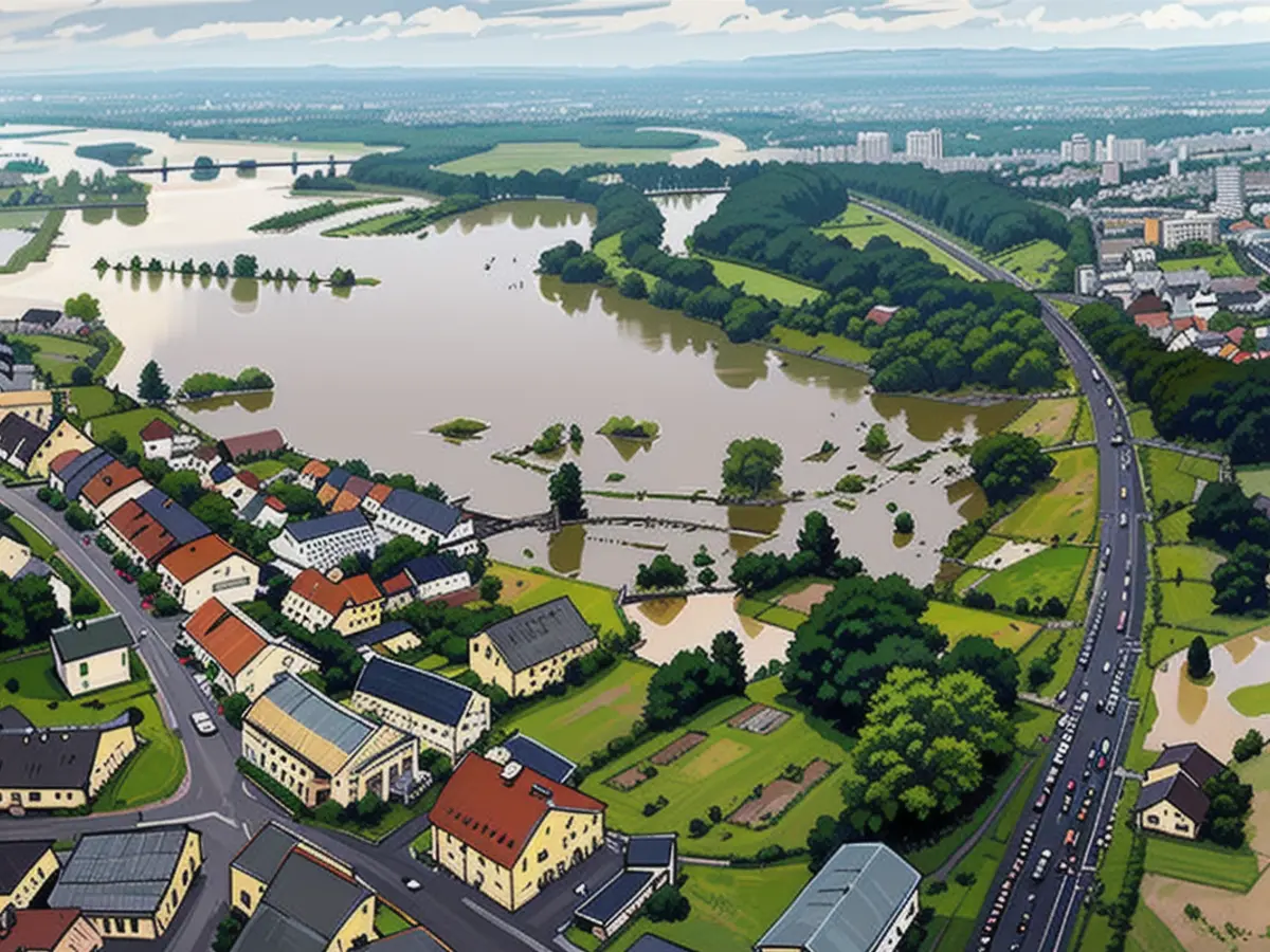 This is what Meckenbeuren currently looks like from above.