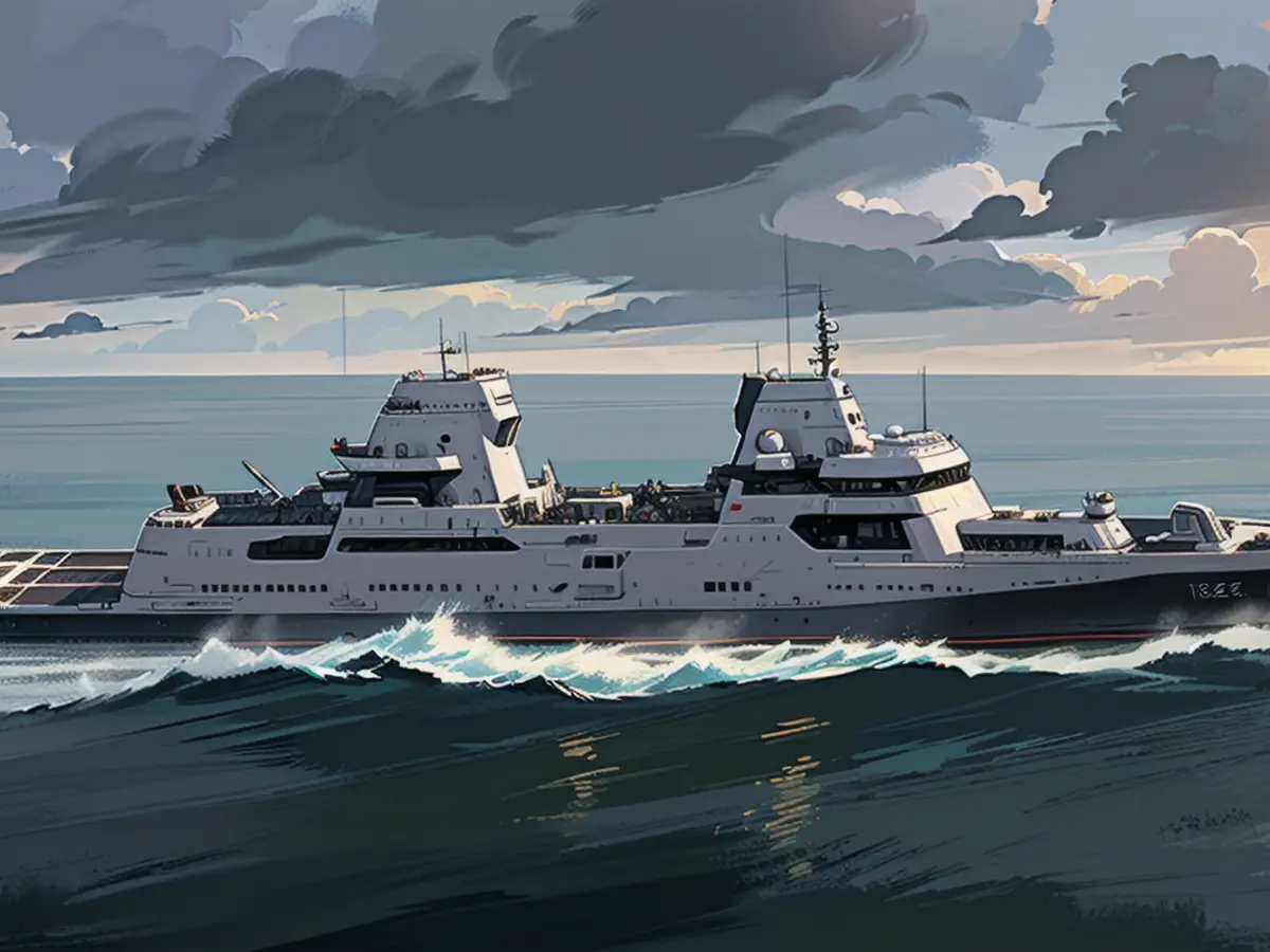 Concept graphic of an F126 frigate.