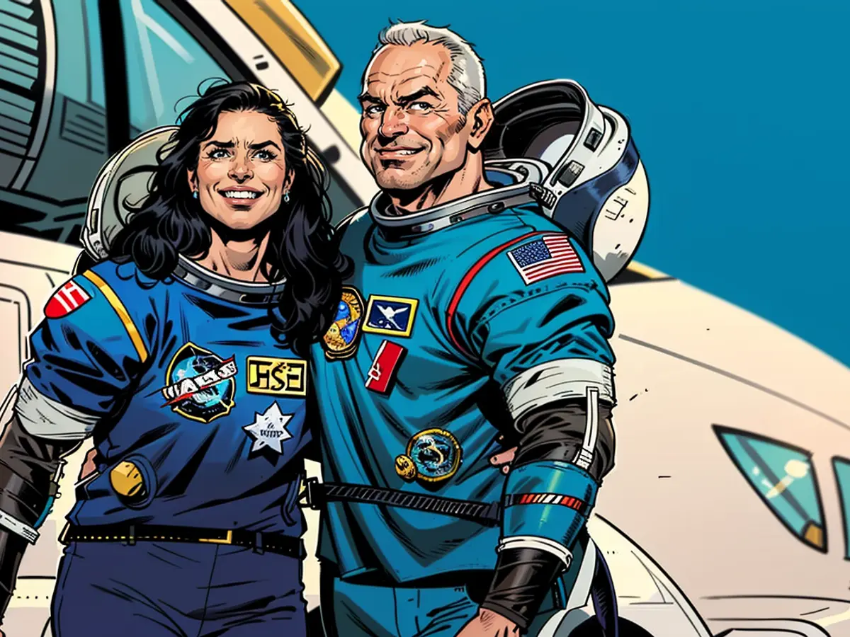 Sie hätten schon längst auf der ISS sein sollen: Die NASA-Astronauten Suni Williams (l.) und Butch Wilmore.
