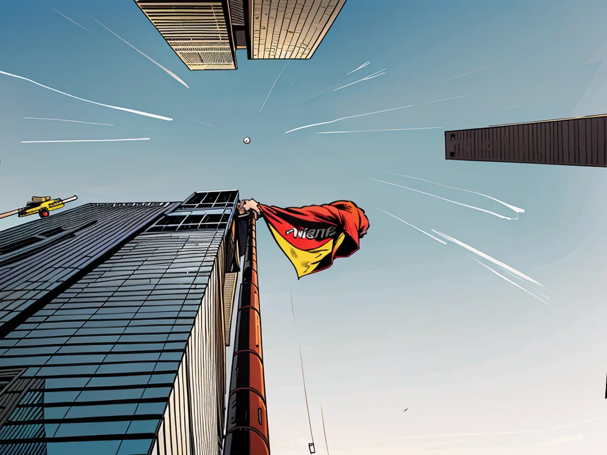 The Samsung flag flutters in the wind outside the company building in Seoul on June 7, 2024.