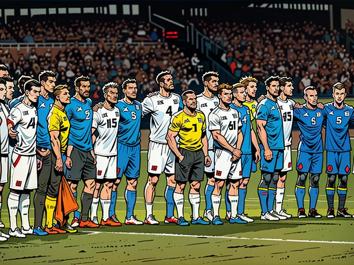 The German and Ukrainian teams drew 0-0 in a pre-European Championship test match last week.